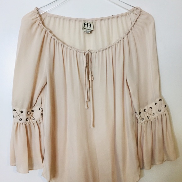 Haute Hippie Peasant Blouse. Size XS - Picture 2 of 5